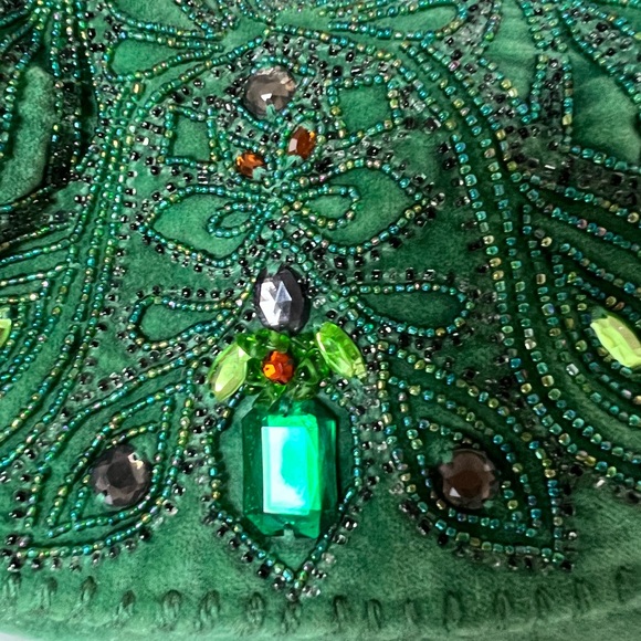 Velvet Maliparmi purse with jewel details - Picture 3 of 5